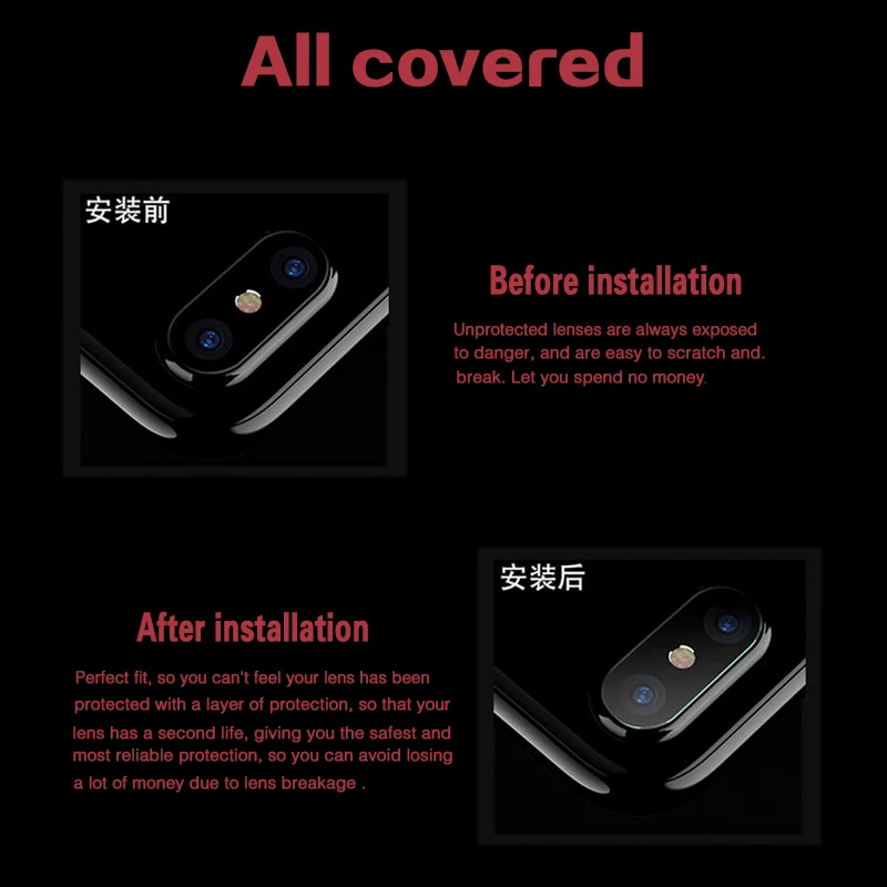 Защитная пленка для объектива задней камеры из закаленного стекла Samsung S S3 S4 S5 S6 S7