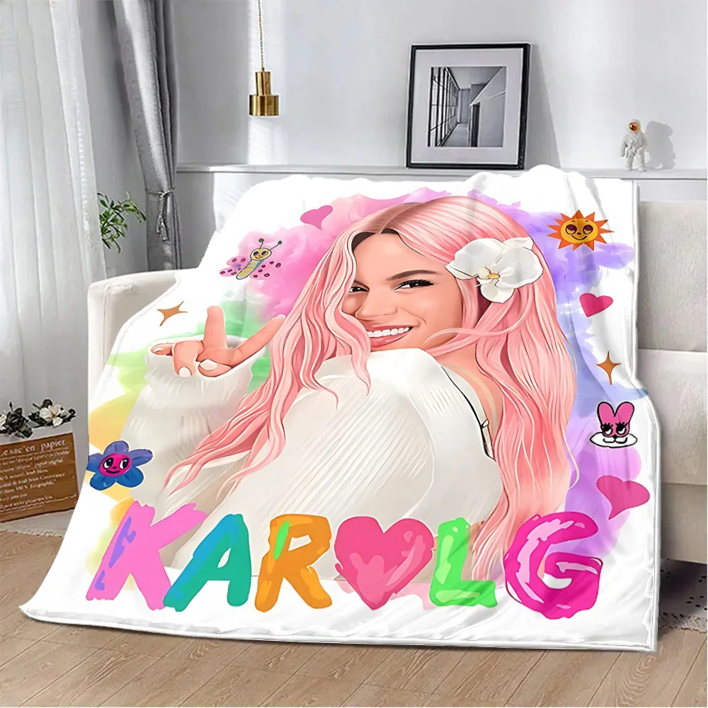 Одеяло Karol G с принтом Манны Бонито мягкое и удобное одеяло для пикника дома