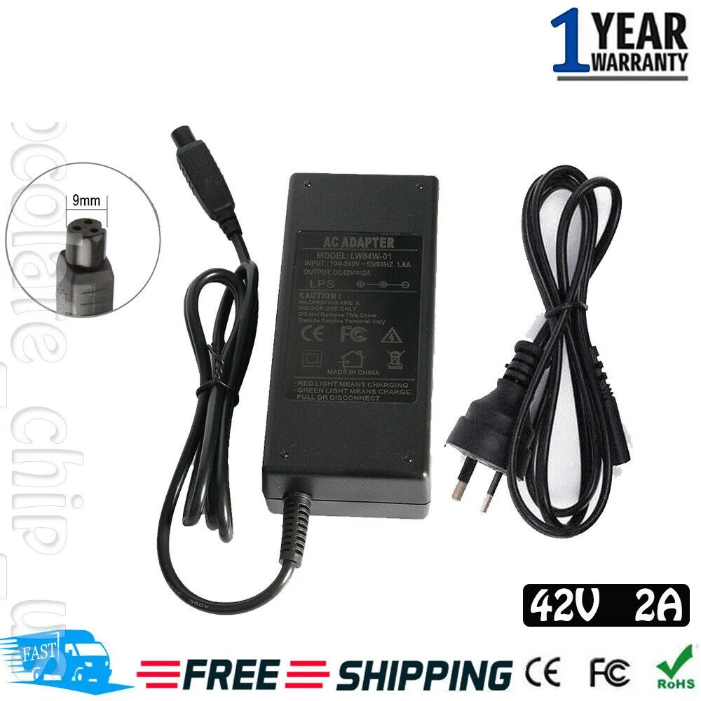

Electric Balancing Scooter Charger Adapter for 36V Lithium Ion Battery Power AU
