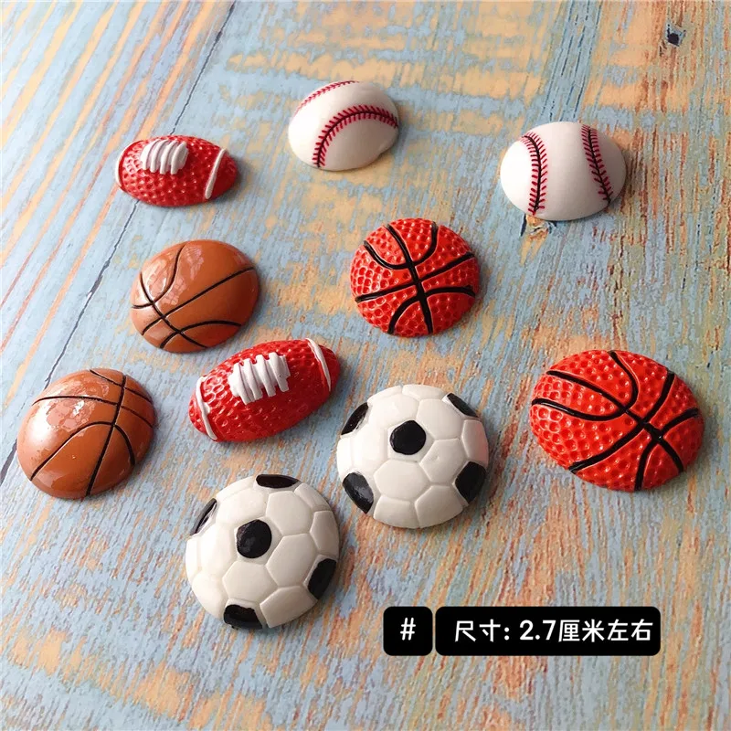 5 шт. мультяшный спортивный мяч Магнитная резиновая наклейка на холодильник