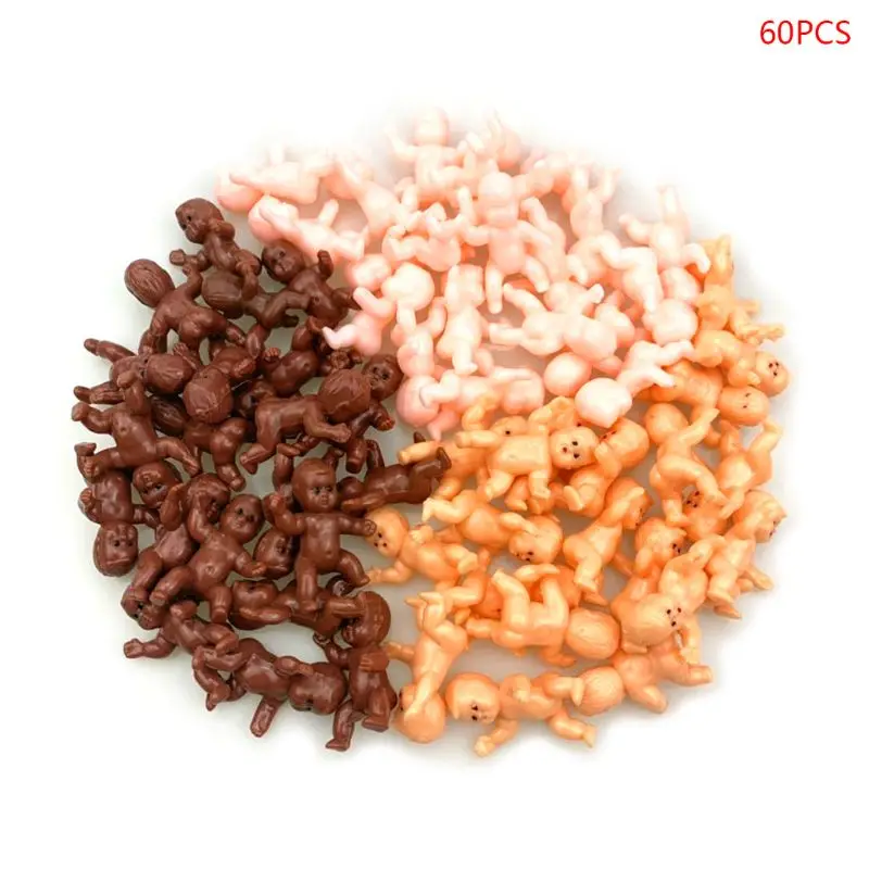 

60Pieces Scaled Miniature for Doll Baby Figure Model Landscape Dollhouse Decorat