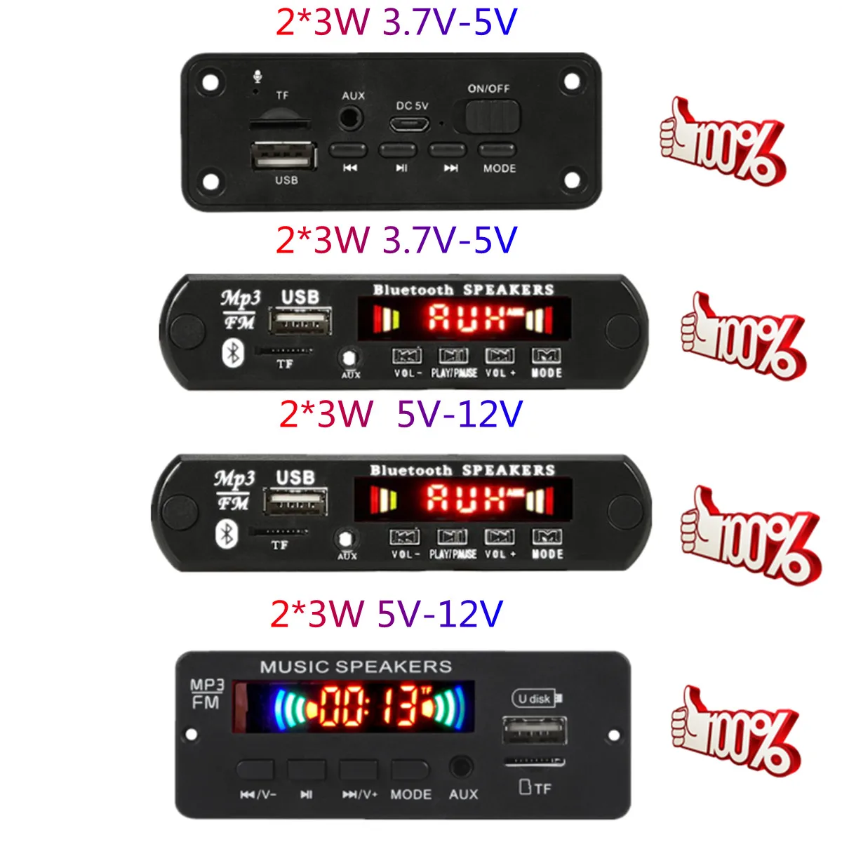

Bluetooth MP3 WMA декодер DC 5 В/12 В, плата, аудио модуль, USB TF радио, беспроводной FM-приемник, mp3-плеер 2x3 Вт, усилитель для автомобиля