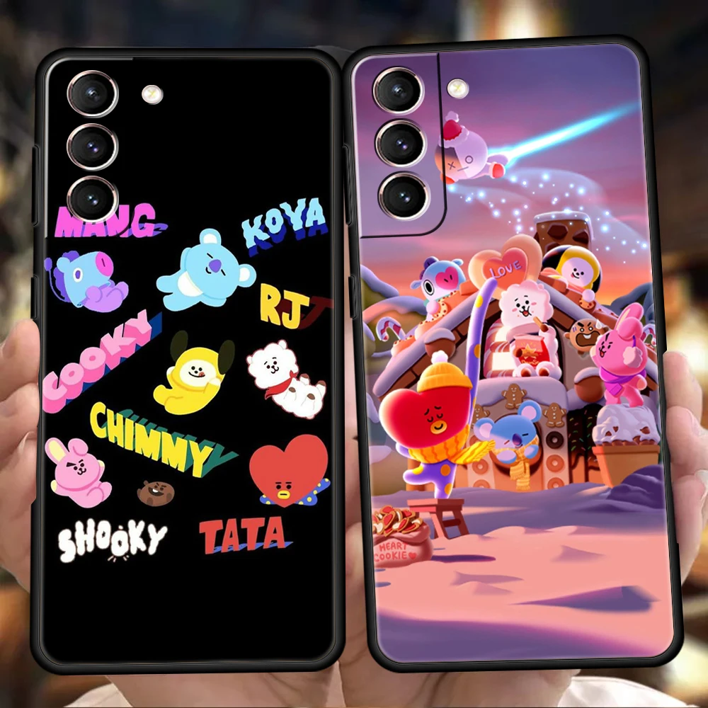 

BT 21 Case for Samsung Galaxy S22 S20 S21 FE Ultra S10 S9 M22 M32 Note 20 Ultra 10 Plus 5G Silicone Phone Cover Fundas Coque Bag