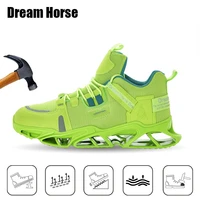 waterproof safety shoes anti smashing anti piercing steel toe shoes shock absorbing breathable comfortable protective work shoes