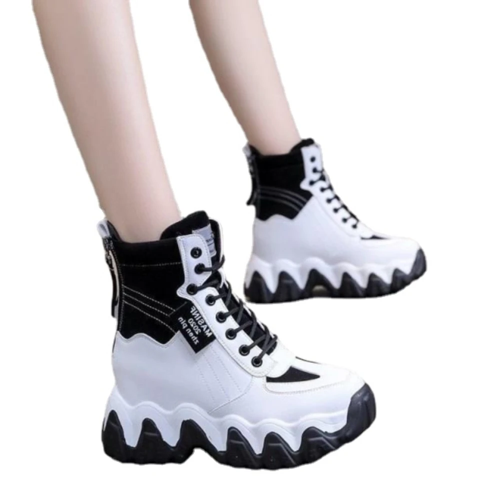 

Women's casual sneakers; winter sneakers with plush fur; warm women's shoes; women's shoes with lacing women's shoes on Fashion