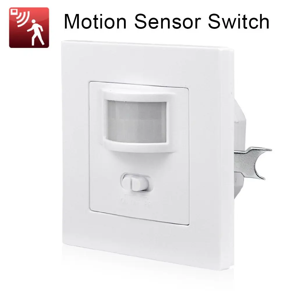 

Sensitive Recessed Human Body Move Wall Mounted AC110-240V ON/OFF PIR Infrared PIR Switch Motion Sensor Light Switch