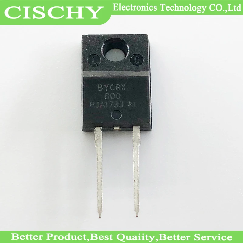 

5 шт./лот BYC8X-600 BYC8X 8A 600V TO220-2