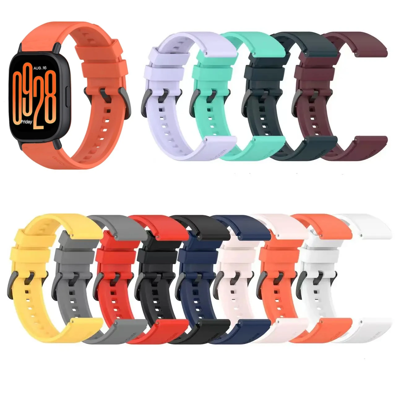 Sports Soft and Breathable Silicone Strap for Redmi Watch 5 Active Smart Replacement Wristband Lite Band