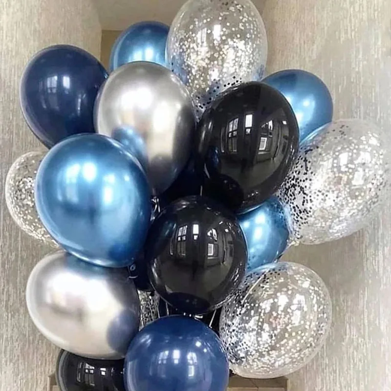 

40 шт., латексные воздушные шары с конфетти