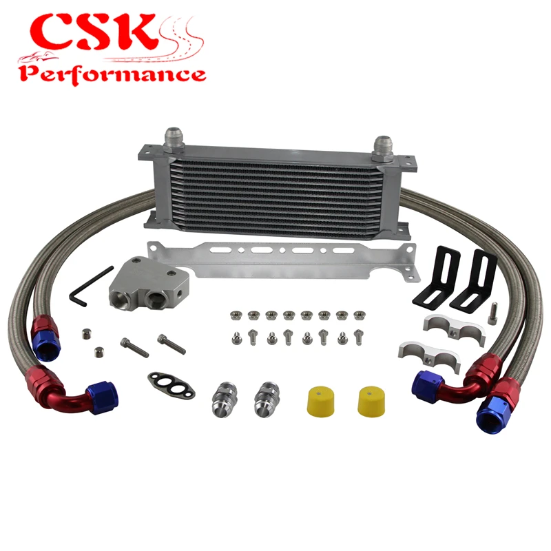 

13 Row Oil Cooler Kit for Cadillac CTS-V 04-06 Corvette C5 97-04 C6 05-13 C7 14-19 Camaro Firebird 98-02 LS1 LS2 LS3 LS6 LS7 LS9