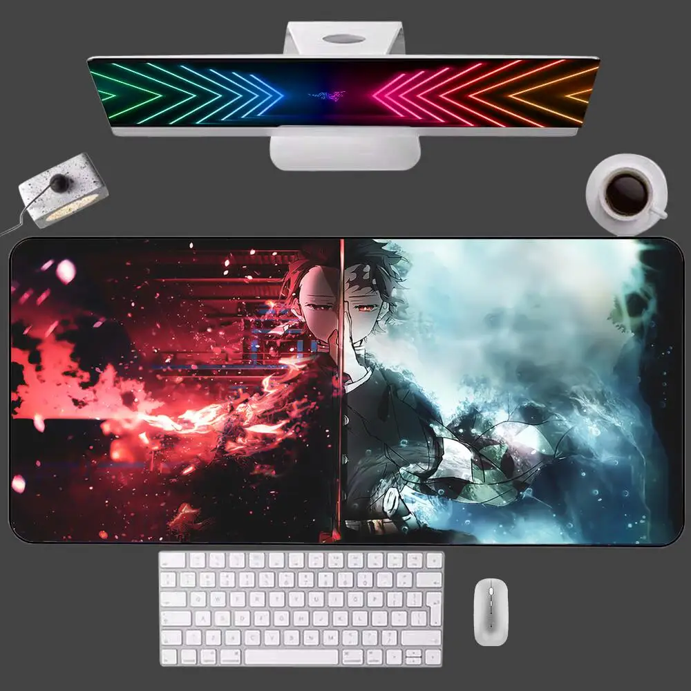 Demon Slayer Game accessories Mouse Pad Computer Carpet Mat for E-sports Players Laptop Keyboard Mousepad Office Rubber Desk Mat