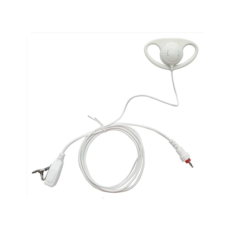 2.5mm D Shape Loop Ring Earwig Earpiece CLP1010 CLP1040 CLP1060 Walkie Talkie White Headset for Motorola Radio clp 1010 1040 106