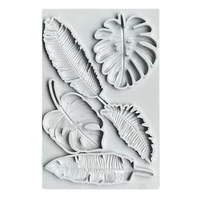 diy fondant moulds cake decorating gadgets chocolate mold feathers shaped silicone material for kitchen baking utensils