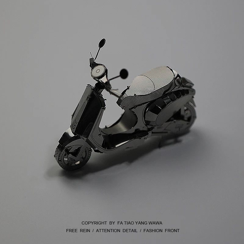 

Boring to build a scooter! 3D metal puzzle