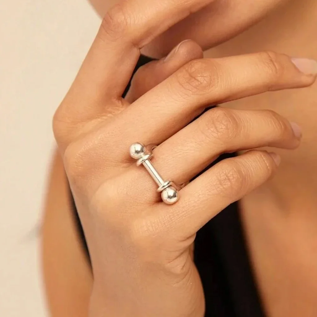 Высококачественные съемные круглые кольца с замком в стиле ретро из бисера форме