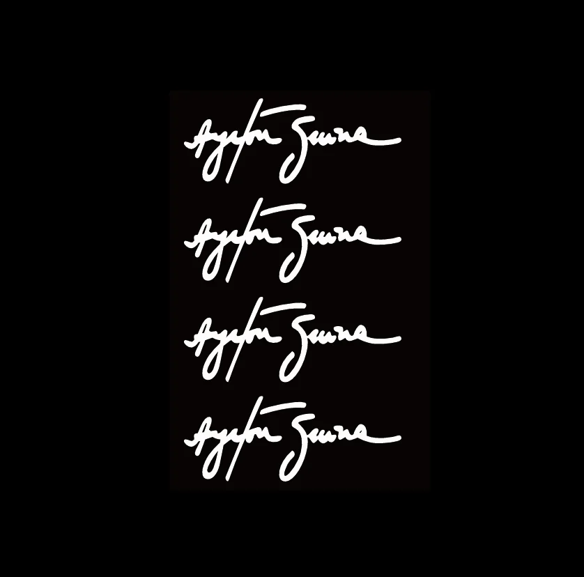 Стикеры автомобильные с надписью Айртон Сенна 10 см |