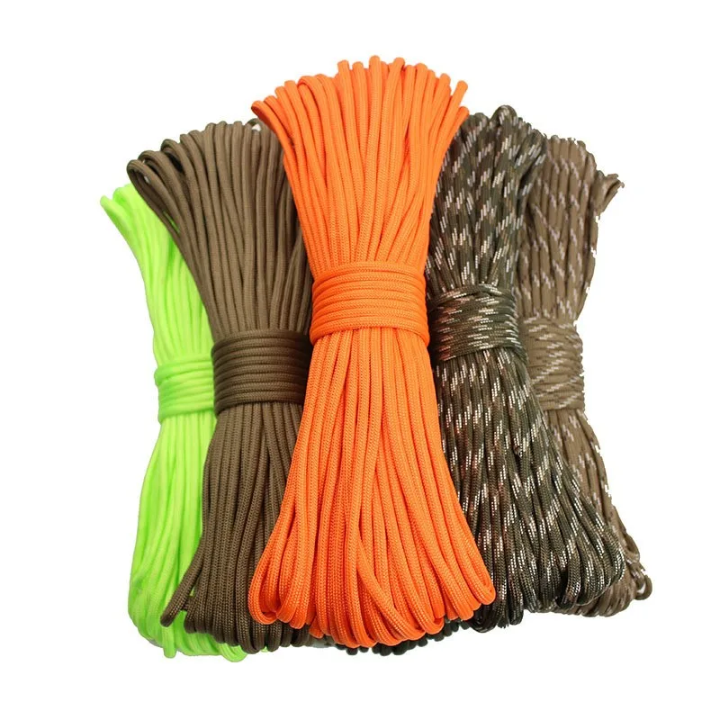 

Multifunctional Umbrella Rope, Outdoor Umbrella Rope, DIY Bracelet, Braided Rope, Camping Bundle, 4mm, nine-core, 31m