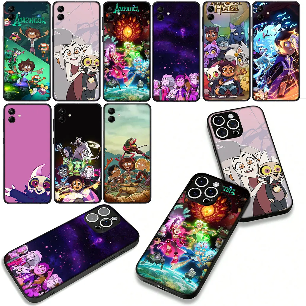 Чехол Amphibia The Owl House для Samsung Galaxy A55 A56 A25 A21S A34 A54 S8 S9 S20 S21 FE A53 A13 A12 A14 A33 A70 A71 A51