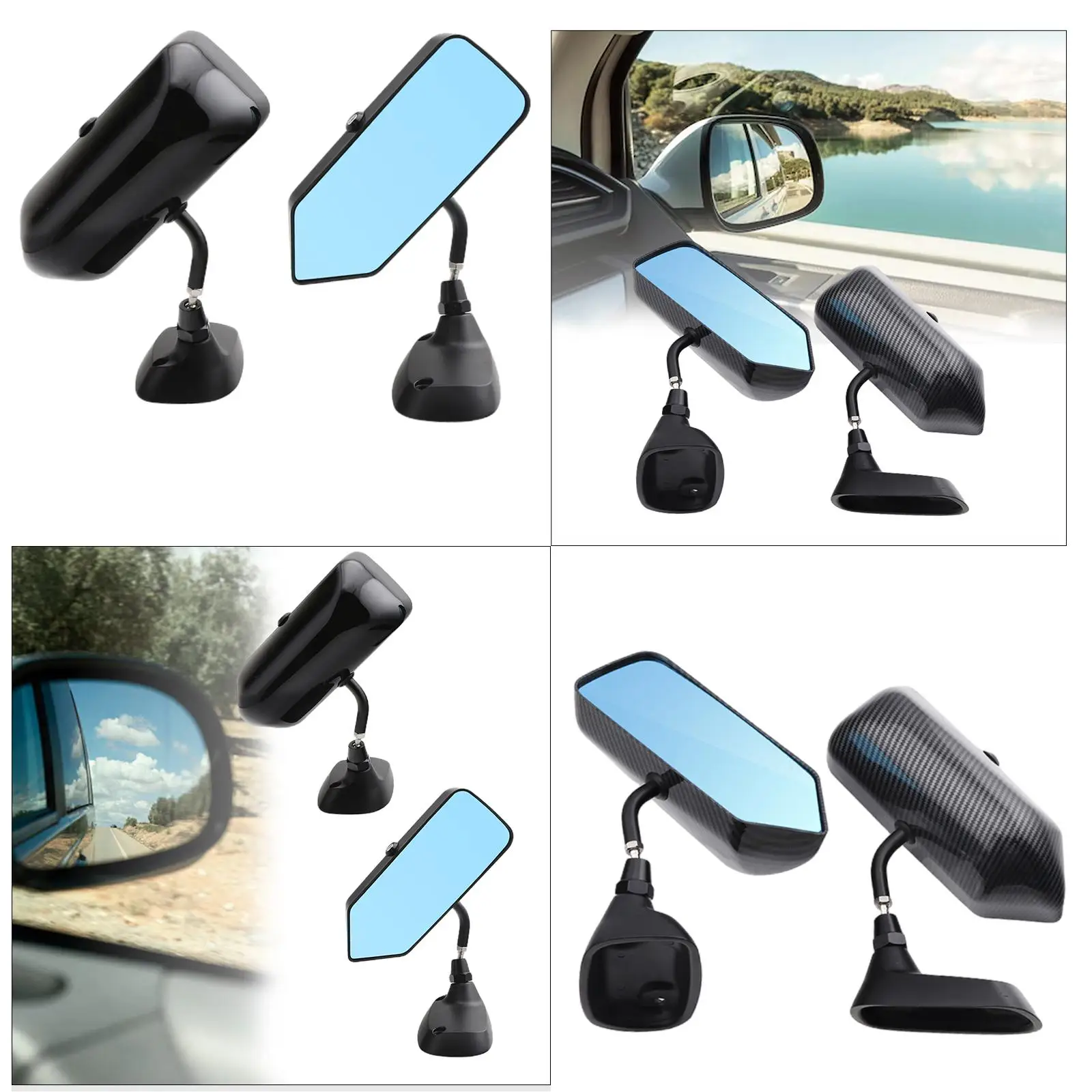 ! 2-częściowa modyfikacja lusterek skrzydłowych. Części zamienne. Wodoodporna strona