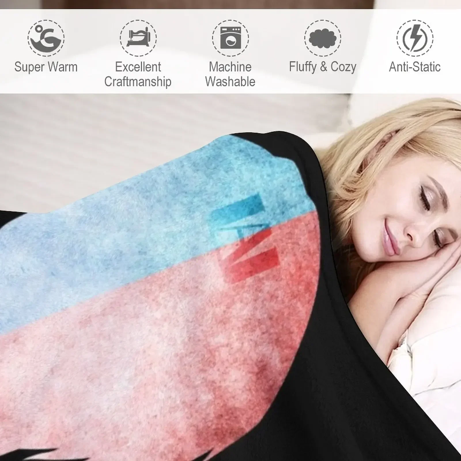 Академия героев ледяного огня Aizawa Shouta # 3-х плюшевых тонких одеял для волос