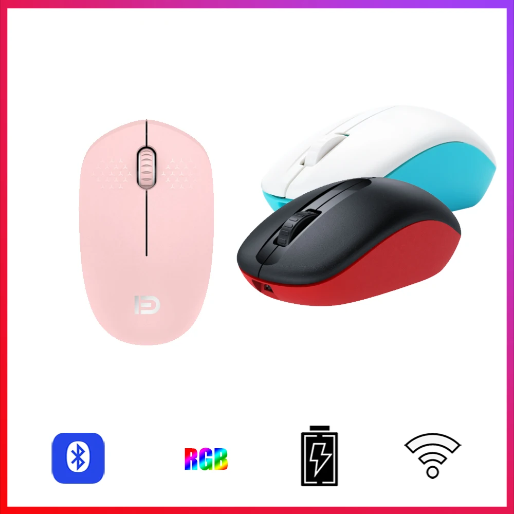 

Bluetooth-compatible Gaming Mouse for i5 / i7 PC Gamer Mini Wireless Rechargeable Silent Mause 1600DPI USB Laptop Accessories
