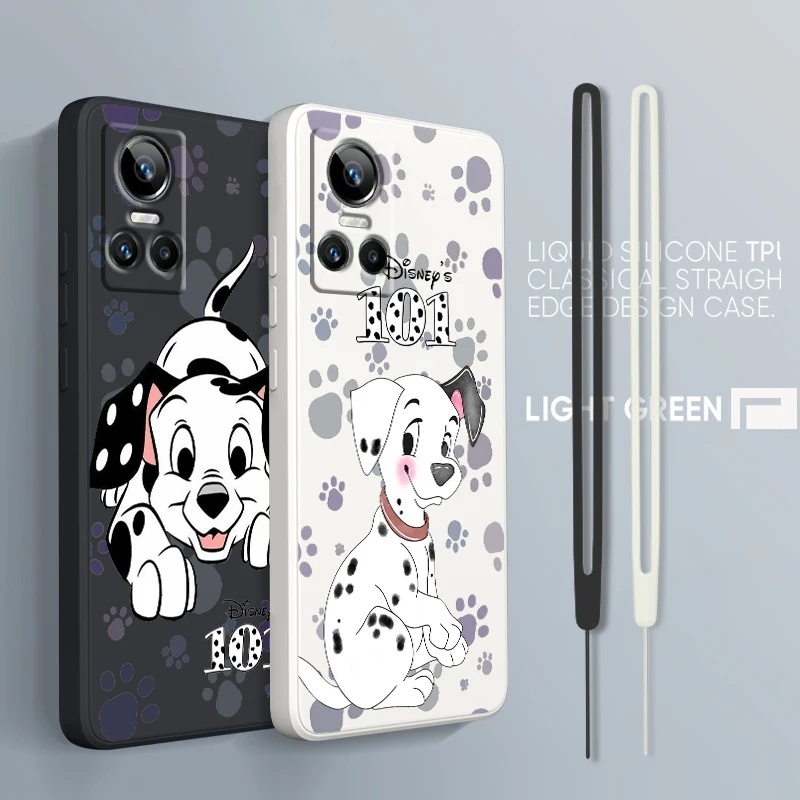 

101 Dalmatians Cute For OPPO Realme GT2 Explorer Master Neo3 C21Y 10 9 8 6 5 4G 5G Pro Liquid Rope Soft Phone Case Coque Capa