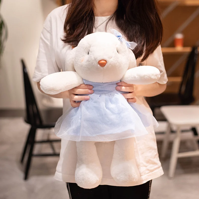 

Симпатичные плюшевые игрушки в виде животных, принцессы, марлевая юбка, кролик, игрушки, пушистый мягкий кролик в платье принцессы, сопровож...