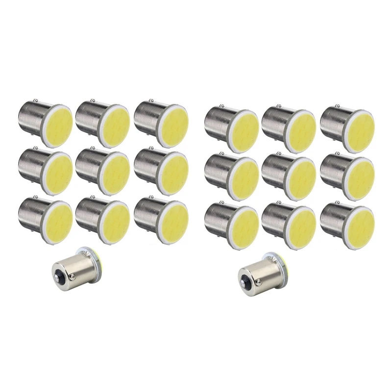 

20Pcs White 1156 BA15S P21W Led Car LED 1156 Lamp COB 12 SMD 12V Voltage