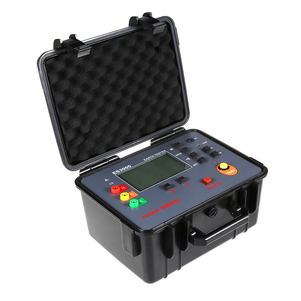 

Upgraded Version ES3000 Ground Resistance Meters Digital Earth Resistance Testers