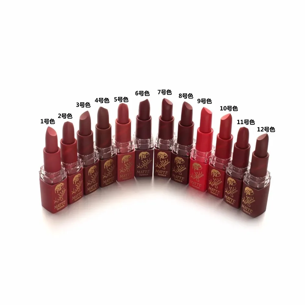Помада Make Up12 цветов Женская увлажняющая матовая губная помада туманная