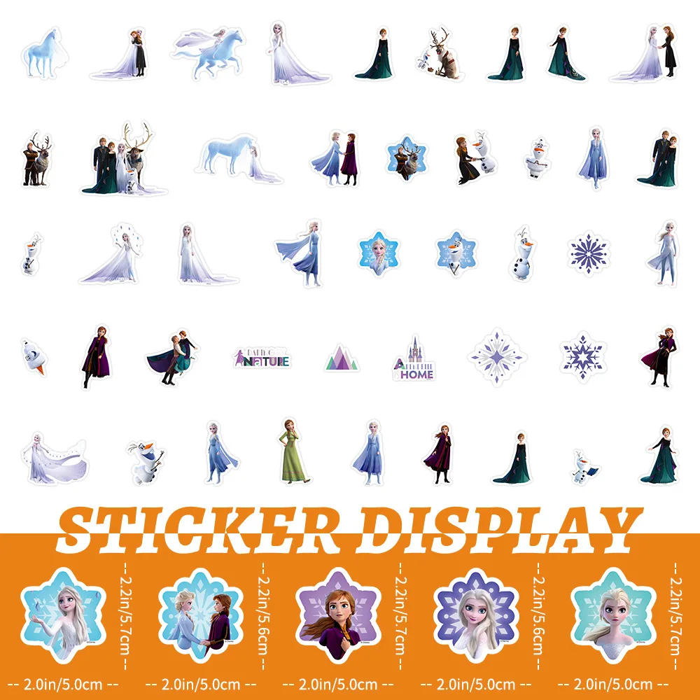 10/30/50/100 шт. наклейка с рисунком граффити Диснея Холодное сердце милая принцесса