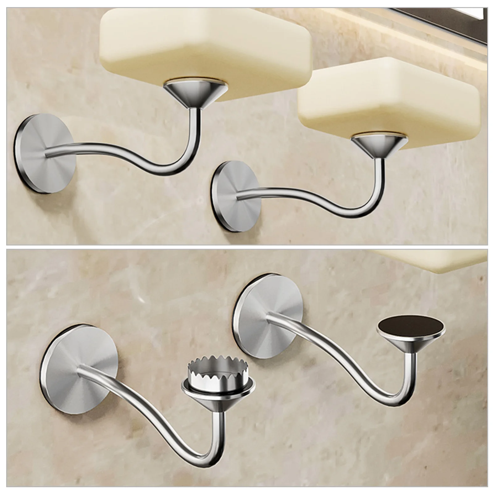 6 шт. держатель для мыла крышки сушки принадлежности полок посуды магнитный