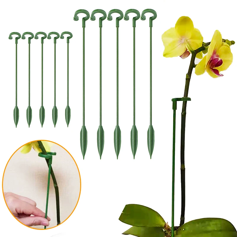 

Garden Bonsai Support Stake Stander Single Stem Shrub Holder Butterflies Orchid Succulent Phalaenopsis Flower Potted Support Rod