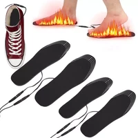 usb heated shoe insoles foot warming pad mat heating insoles for outdoor skiing hunting unisex electric feet heater warmer
