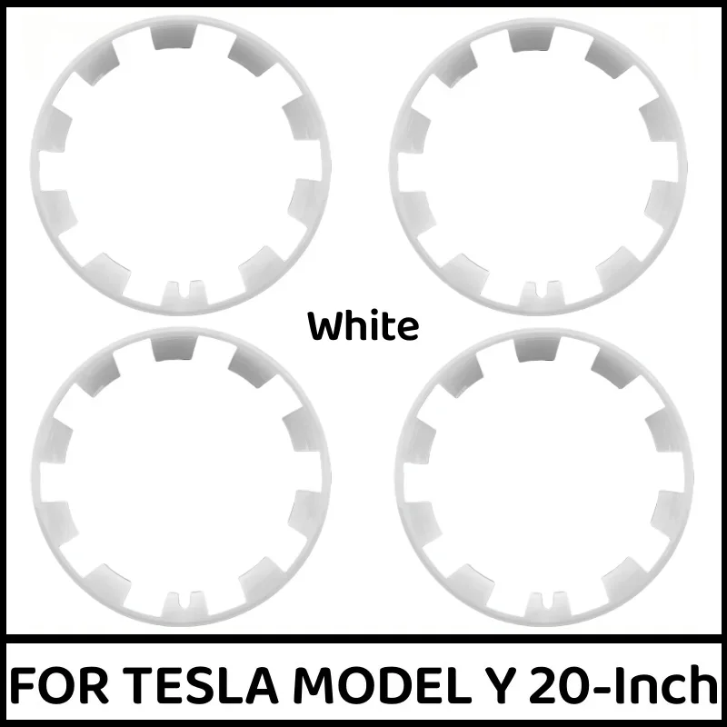 

Защитный чехол для колеса Tesla Model Y, 4 шт., 20 дюймов, высокопроизводительное защитное кольцо для ступицы колеса, аксессуары 2023