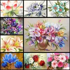 5D DIY Полный алмаз Цветочная композиция Цветочная ваза вышивка крестиком бриллиант семейный Декор для дома