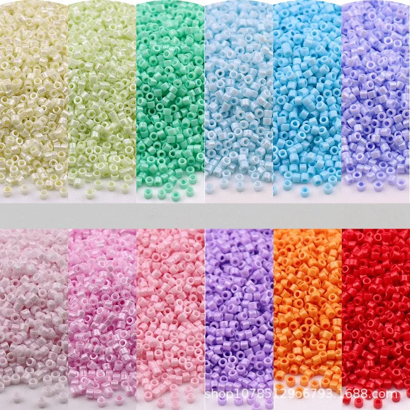 

10g uniform size 2mm high gloss solid color antique Dong beads DIY handmade jewelry beading material macarone rice beads