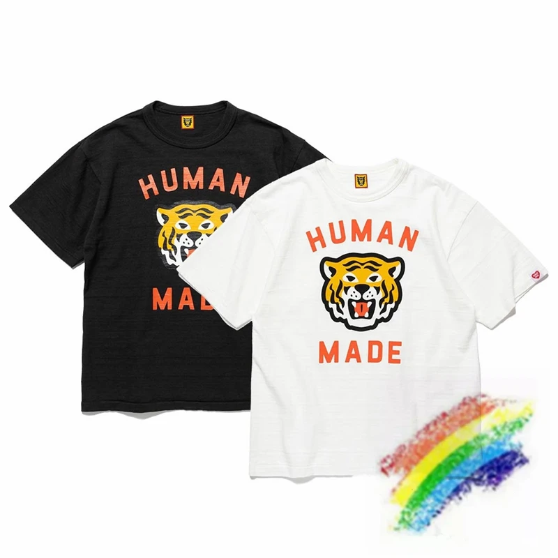 

Tiger Print HUMAN MADE T Shirt Men Women T-shirt Top Tees