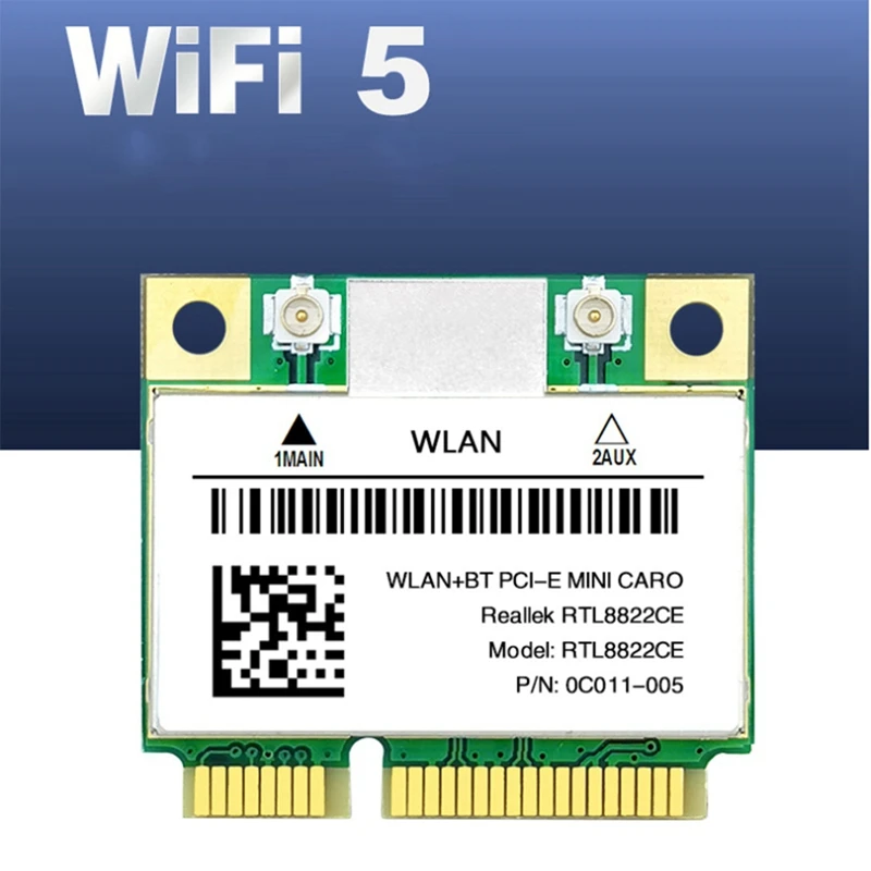 RTL8822CE 1200 Мбит/с 2 4G/5Ghz 802.11AC Wi-Fi сетевая карта Mini Pcie Bluetooth 5 0 Поддержка ноутбука/ПК