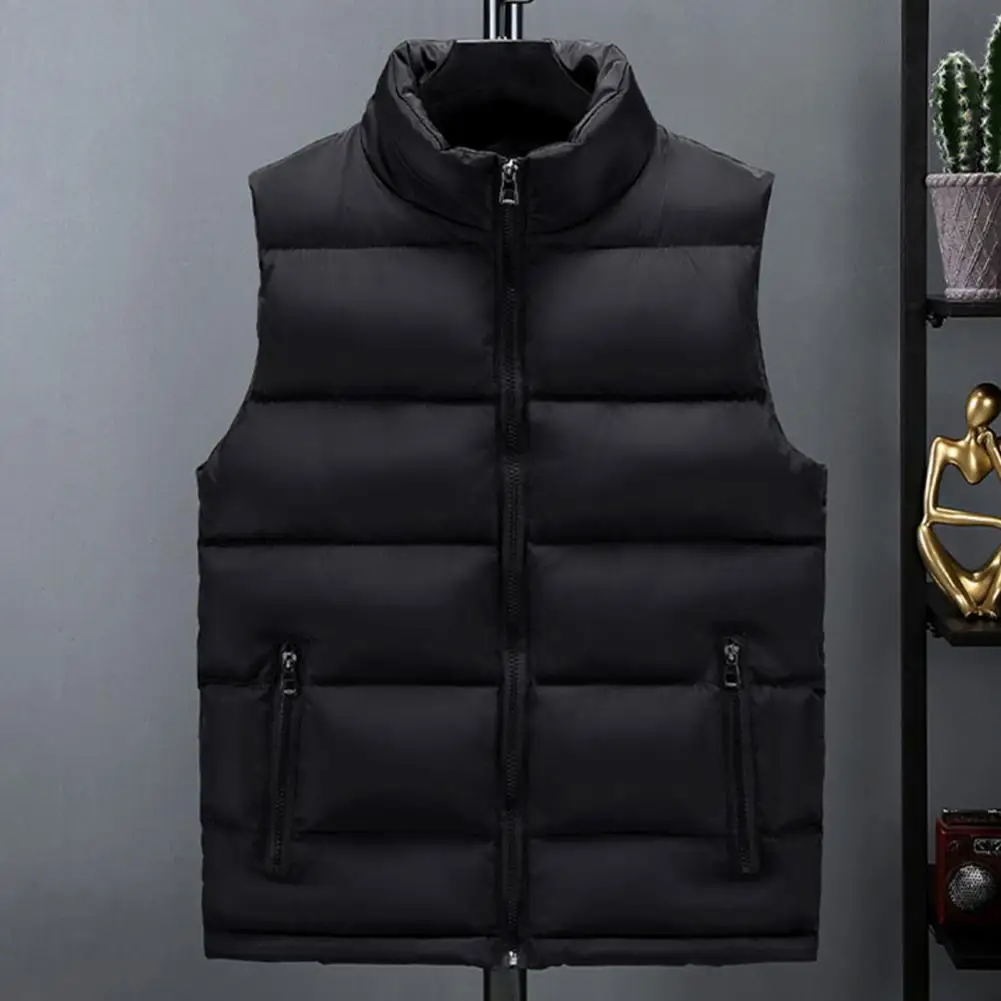 

Male Stylish Washable Warm Vest Vest Autumn Winter Men Waistcoat All Match Streetwear