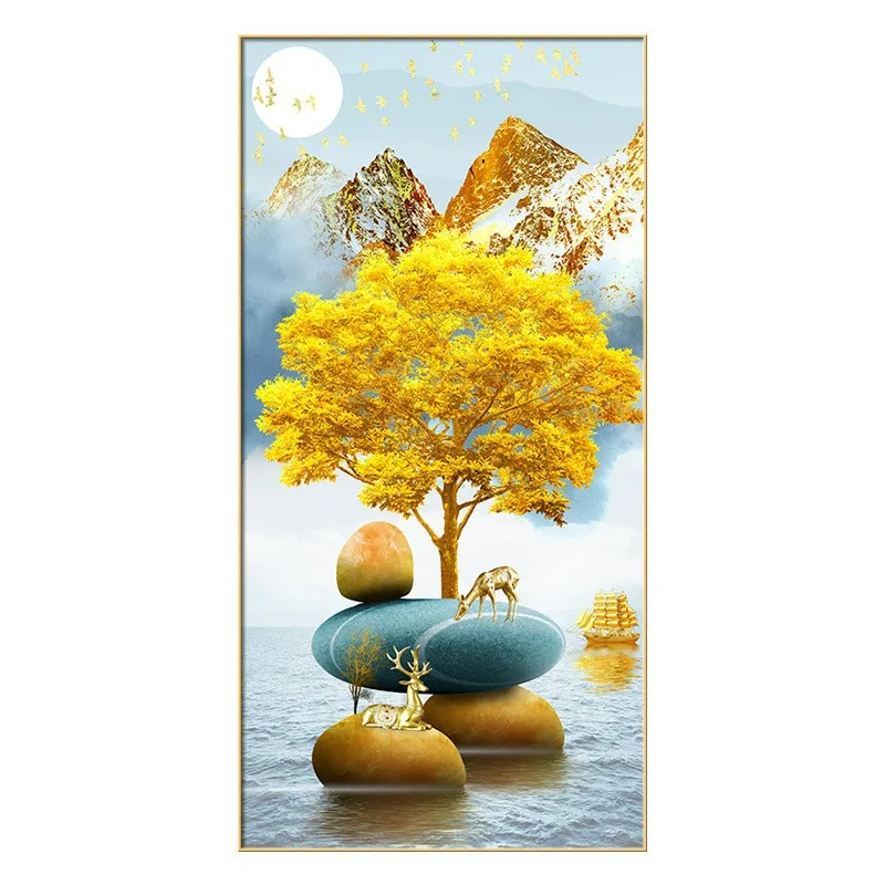 

4124Ann-Tulip diy digital oil painting oil painting acrylic flower painting explosion hand-filled landscape painting