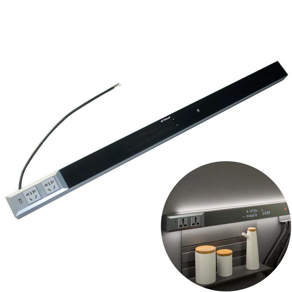 

A5151 Mozartlux Patent High voltage LED Cabinet light with Hanger