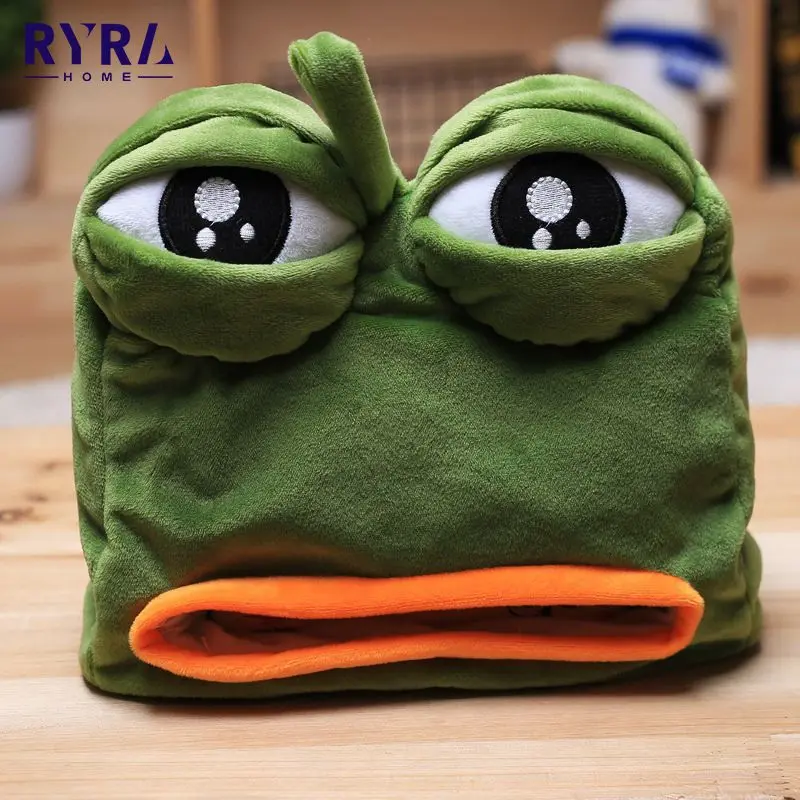 

Paper Tissue Holder Sad Frog Tissue Box Cartoon Sad Pepe Frog Anime Kitchen Tissue Storage Box Holder Home Decoration Gift 2023