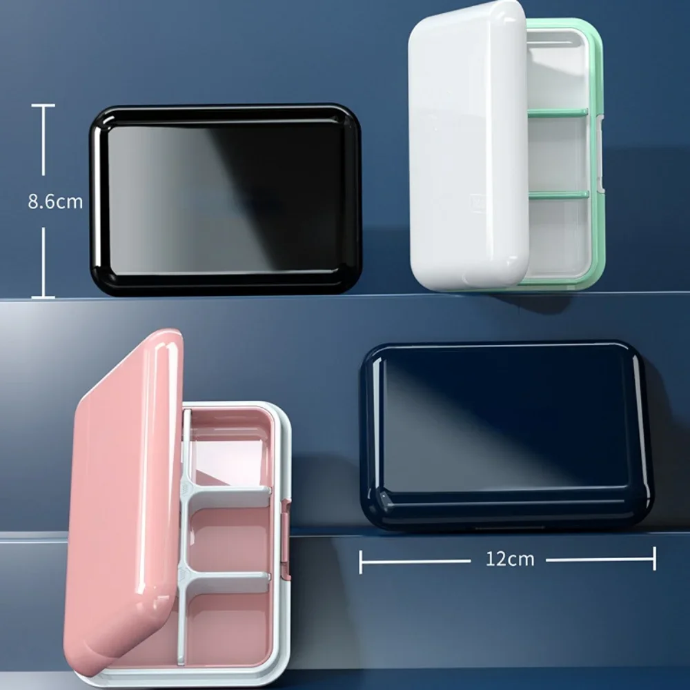 Portable Pill Box with Removable Compartments