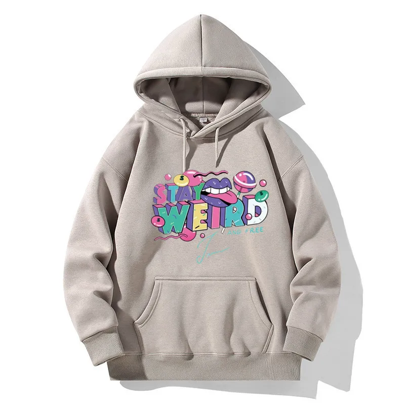 

Толстовка с капюшоном для мужчин и женщин, Свободный Топ унисекс с надписью, спортивная одежда, модный Повседневный свитер, большие размеры, весна-осень