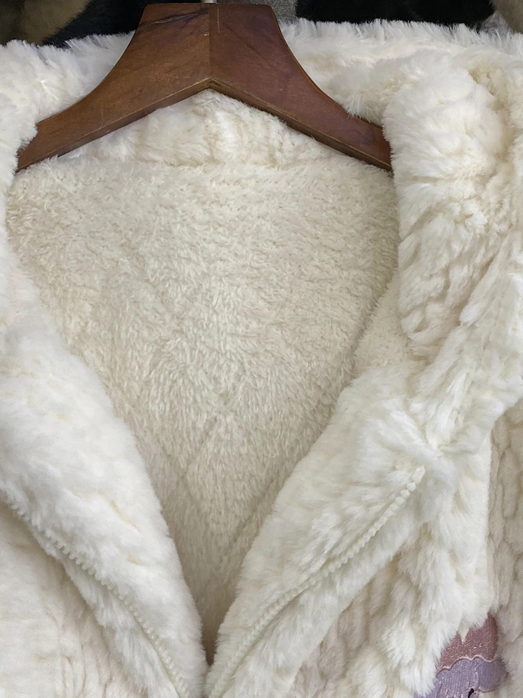 Женский кардиган из искусственного меха норки осень-зима 2024 новый толстый