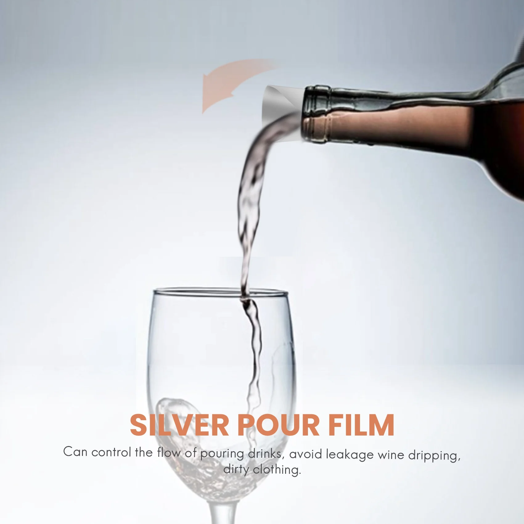 50 шт. 3-дюймовый серебряный диск для наливания вина защита от капель носик