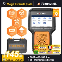 FOXWELL NT650 Elite OBD2 Automotive Scanner ABS A/F SAS BRT DPF 26 Reset Professional OBD Auto Car Diagnostic Tool OBD2 Scanner