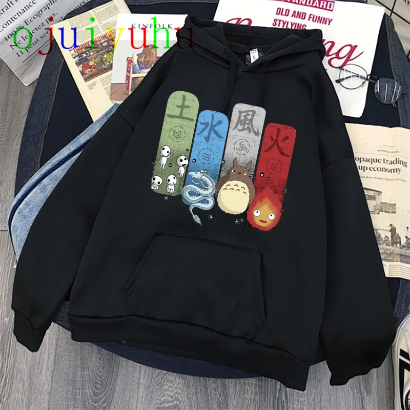 

Autumn Fashion y2k Pullover Anime Clothes Unisex Tracksuit Women Sweatshirt Hip Hop Clothing Spirited Away Studio Ghibli Hoodies