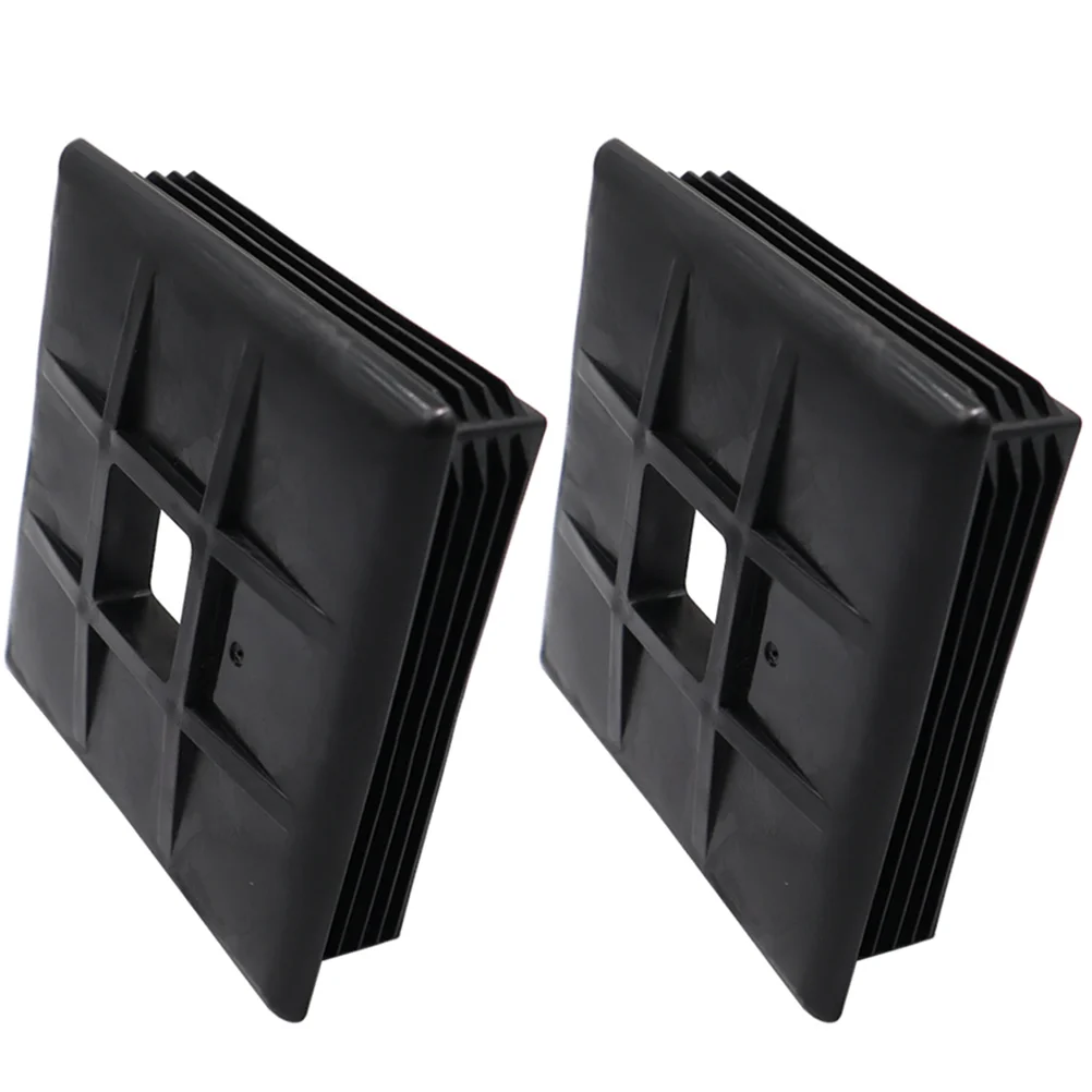 

2 Pcs Drain Pipe Cover Rv Bumper Plug End Cap Camper Caps Sewer Hose Tow Truck Accessories Parts Square